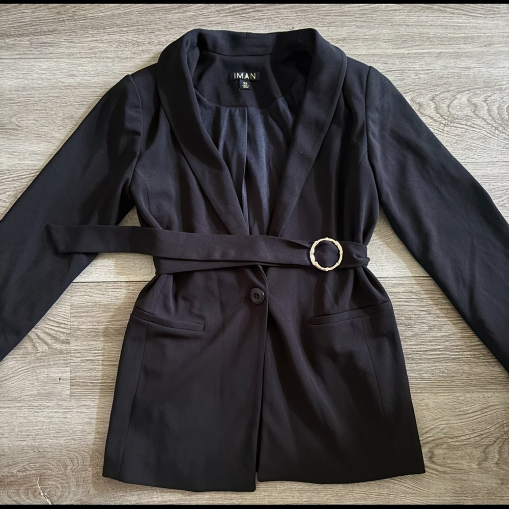 IMAN Women's Black Blazer/Jacket - Picture 4 of 6